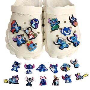 NWT Stitch 26pcs CROCS Charms - Silicone Shoe Ornaments - Lilo & Stitch.